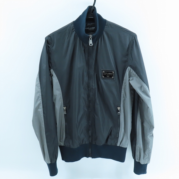 実際に弊社で買取させて頂いた【JPタグ】DOLCE&GABBANA/ドルチェ&ガッバーナ/ドルガバ ロゴプレート ジップブルゾン 46