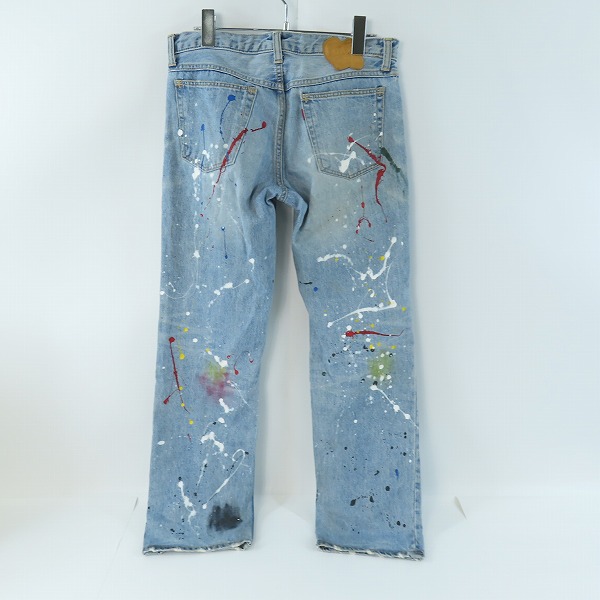 実際に弊社で買取させて頂いたNUMBER (N)INE/ナンバーナイン Takahiro Miyashita 06SS ペイント加工 デニムパンツ/2の画像 1枚目