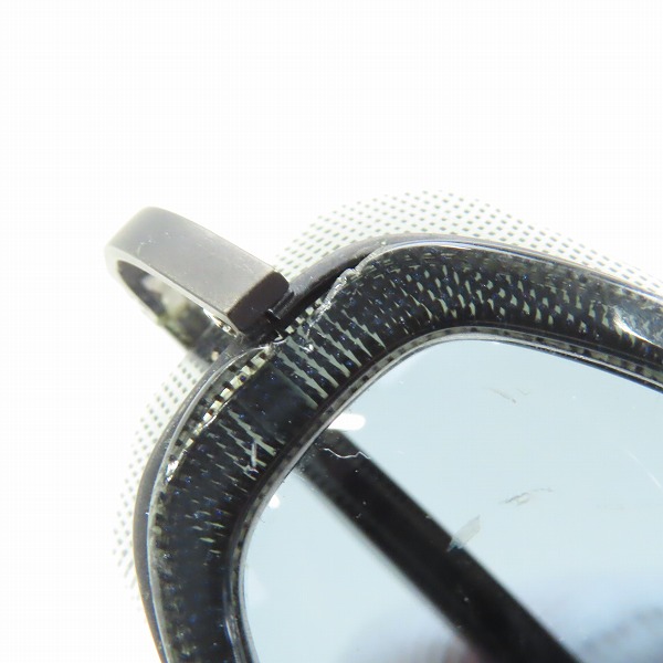 実際に弊社で買取させて頂いたalain mikli/アランミクリ フード付き ブラック サングラス/アイウェア 5018の画像 8枚目