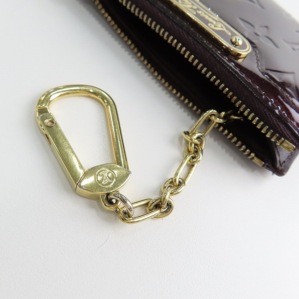 実際に弊社で買取させて頂いたLouis vuitton/ルイヴィトン ポシェットクレ 小銭入れ モノグラムヴェルニ パープル M93357の画像 6枚目