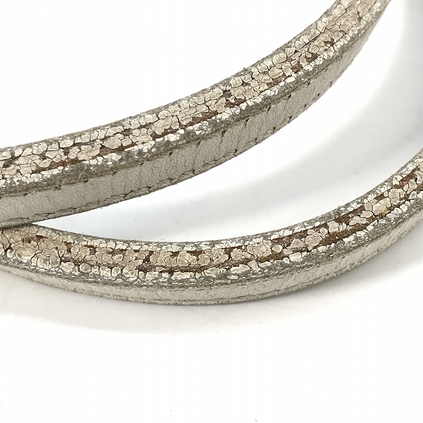 実際に弊社で買取させて頂いたGOYARD/ゴヤール サンルイPM PVC×レザー トートバッグ ホワイト ポーチ付の画像 6枚目