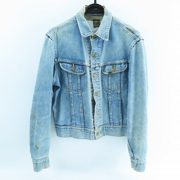 実際に弊社で買取させて頂いた【難有】Lee/リー ヴィンテージ 101-J 70s初期 四角黒タグ デニムジャケット/38