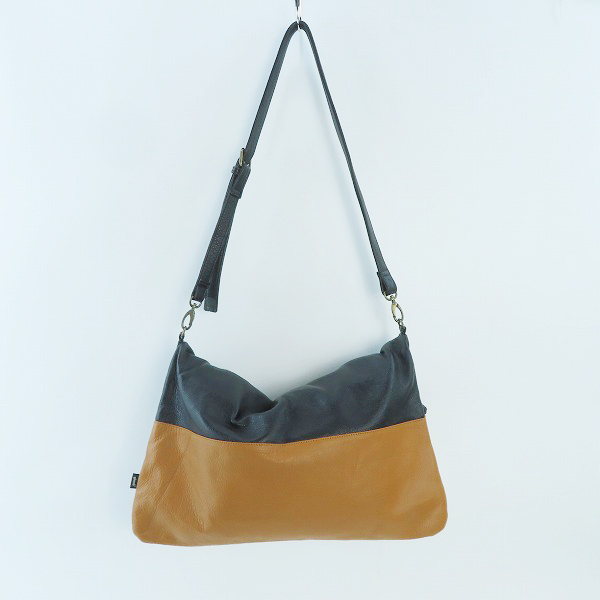 実際に弊社で買取させて頂いたglamb/グラム ショルダーバッグ トートバック レザー ブラウン/ブラックの画像 1枚目