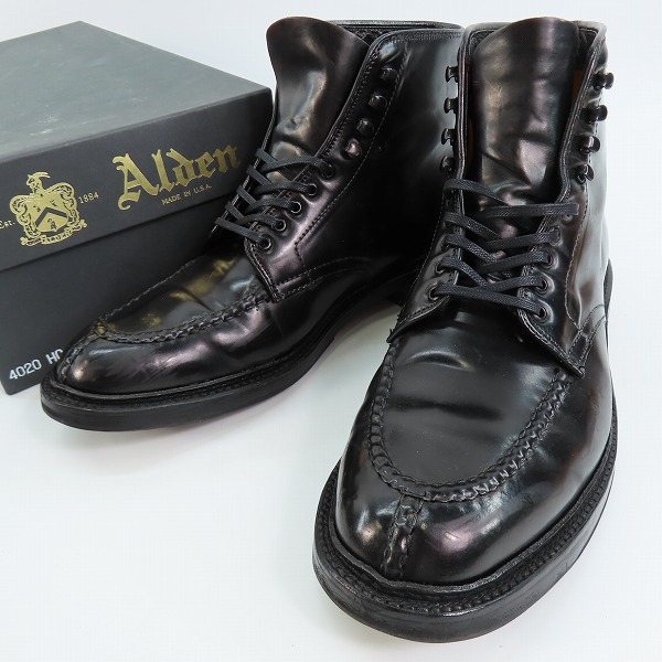 実際に弊社で買取させて頂いたALDEN/オールデン ハワイアンタンカーブーツ/シューズ コードバン 4020HC/7D