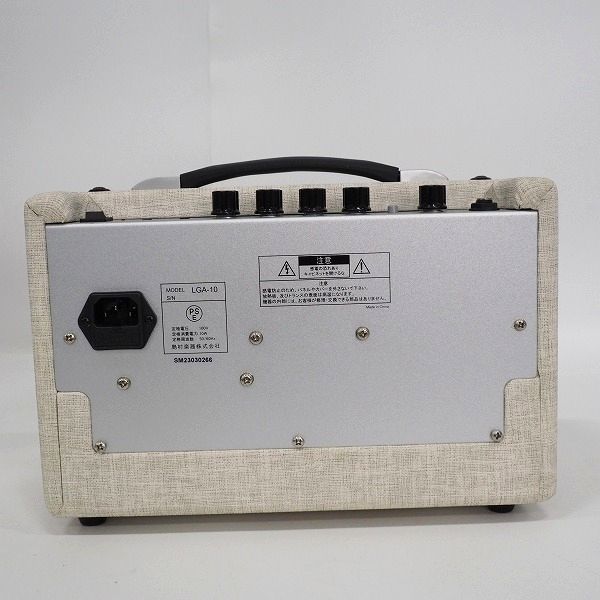 実際に弊社で買取させて頂いたLouis/ルイス LGA-10 Milkey White/ミルキーホワイト ギター用コンボアンプ 10W【動作確認済】 の画像 4枚目