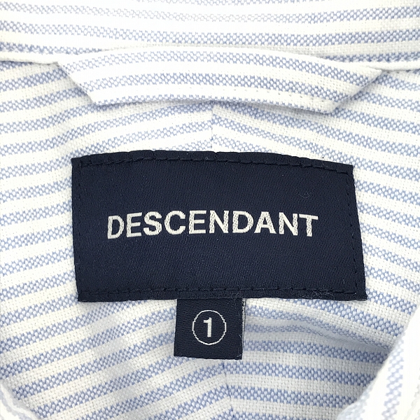 実際に弊社で買取させて頂いたDESCENDANT/ディセンダント ストライプ長袖シャツ/1の画像 2枚目