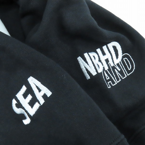実際に弊社で買取させて頂いたWINDANDSEA×NEIGHBORHOOD/ウィンダンシー×ネイバーフッド 20SS プルオーバー パーカー 201ELWSN-CSM01S/Lの画像 6枚目