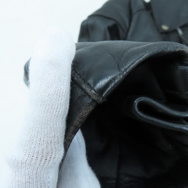 実際に弊社で買取させて頂いたLewis Leathers/ルイスレザー GENUINE HIDE 80s ヴィンテージ ライダース/38の画像 8枚目