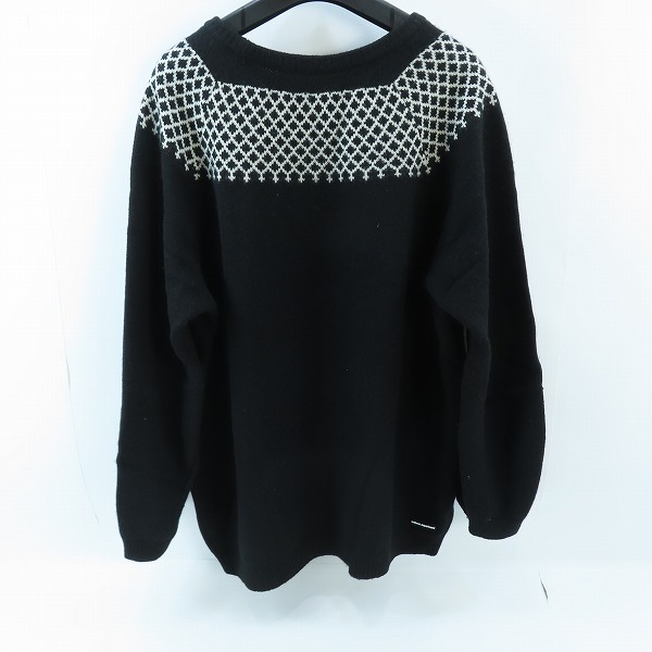 実際に弊社で買取させて頂いたuniform experiment/ユニフォームエクスペリメント RBG CREWNECK KNIT/クルーネックニット UE-232028/3の画像 1枚目