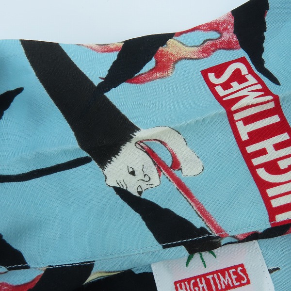 実際に弊社で買取させて頂いたWACKO MARIA×HIGH TIMES/ワコマリア×ハイタイムス 総柄 半袖シャツ/XXLの画像 5枚目