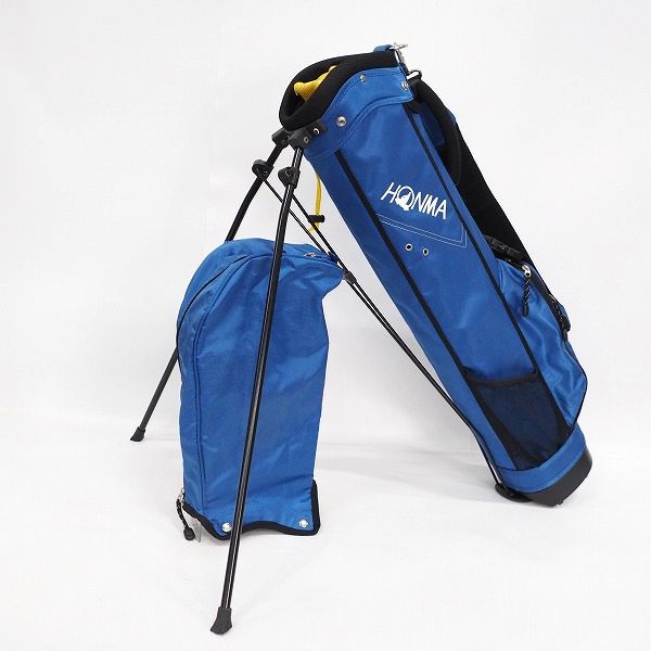 実際に弊社で買取させて頂いたHONMA/ホンマ CB-3316 7インチ 4分割 スタンド式キャディバッグ ブルーの画像 1枚目