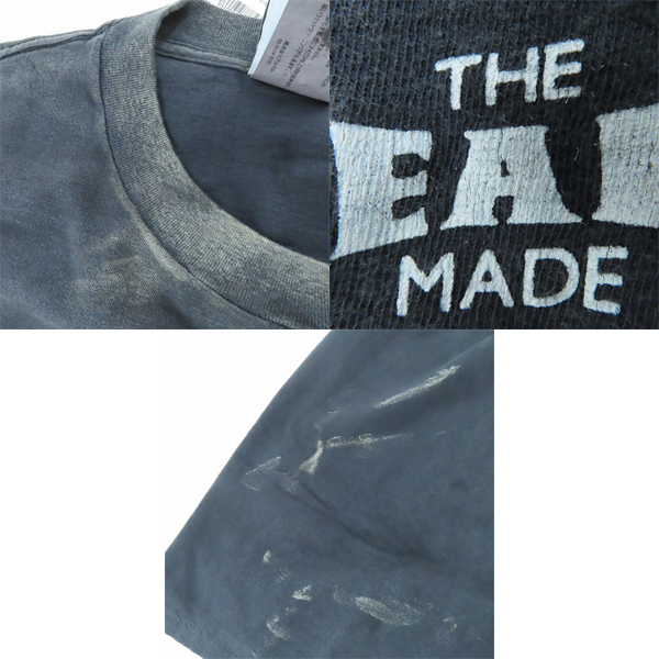 実際に弊社で買取させて頂いた【未使用】READYMADE/レディメイド 24SS ポケットTシャツ カットソー ダメージ加工 RE-CO-BK-00-00-278/XXLの画像 7枚目