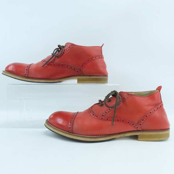 実際に弊社で買取させて頂いたglamb/グラム パンチドキャップトゥ/メダリオン レザーシューズ/1の画像 3枚目