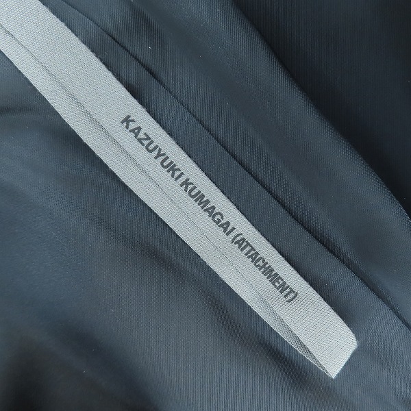 実際に弊社で買取させて頂いたKAZUYUKI KUMAGAI ATTACHMENT/カズユキクガマイ アタッチメント ウール チェスターコート/1の画像 2枚目