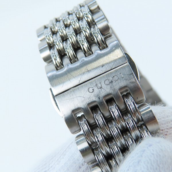 実際に弊社で買取させて頂いたGUCCI/グッチ Quartz Bee Metal Watch Silver Gタイムレス クォーツ 腕時計 YA1264154の画像 6枚目