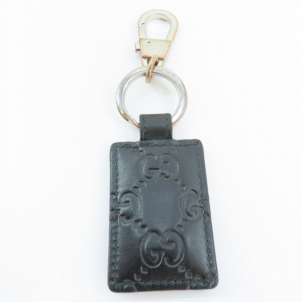実際に弊社で買取させて頂いたGUCCI/グッチ グッチシマ レザー キーホルダー/キーリングの画像 2枚目