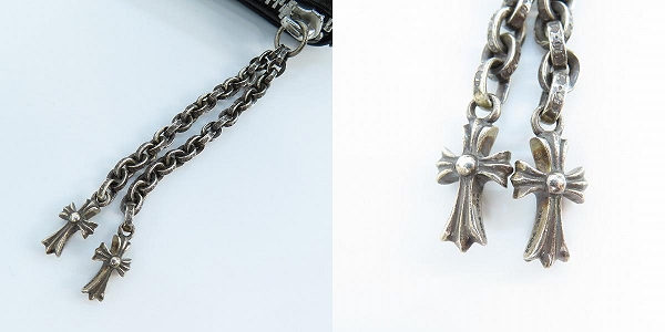 実際に弊社で買取させて頂いたCHROME HEARTS/クロムハーツ 3 SIDE ZIP/ピラミッドスタッズサイドジップウォレットw/ベビーファット/ペーパーチェーンの画像 5枚目