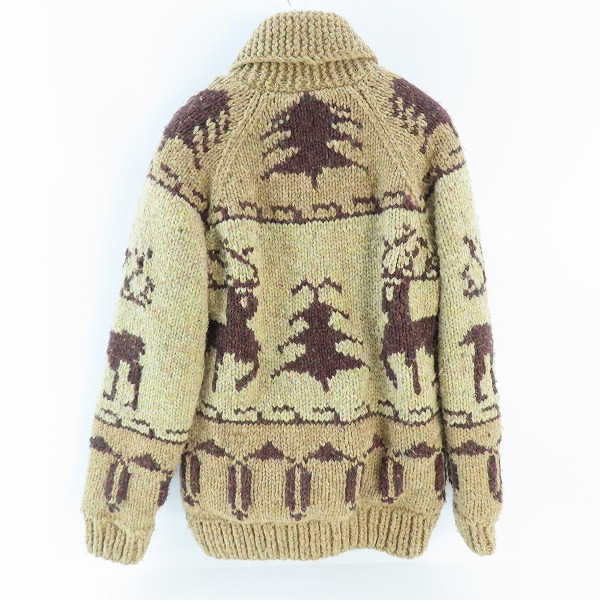 実際に弊社で買取させて頂いたKanata/カナタ 50's ビンテージシリーズ ジップアップカウチンニット/ジャケット Mの画像 1枚目