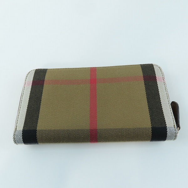 実際に弊社で買取させて頂いたBURBERRY/バーバリー ハウスチェック ラウンド ファスナー 長財布/ロングウォレット 3975338の画像 1枚目