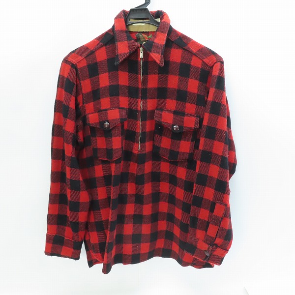 実際に弊社で買取させて頂いた【難有】Woolrich/ウールリッチ ヴィンテージ ハーフジップ 長袖シャツ/15