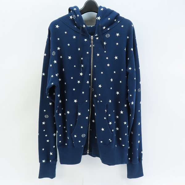 実際に弊社で買取させて頂いたuniform experiment/ユニフォームエクスペリメント STAR PRINT ZIP UP PARKA/スター ジップアップ パーカー UE-156143/3