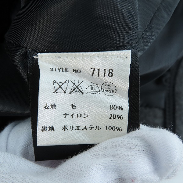 実際に弊社で買取させて頂いたSchott/ショット 24オンス メルトンPコート 753US/40の画像 3枚目