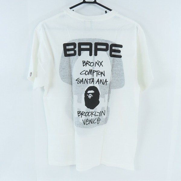 実際に弊社で買取させて頂いたA BATHING APE×STUSSY/アベイシングエイプ×ステューシー コラボ WORLD TOUR TEE Tシャツ M の画像 1枚目