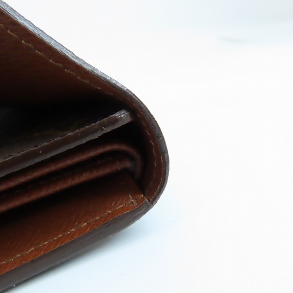 実際に弊社で買取させて頂いたLOUIS VUITTON/ルイヴィトン モノグラム ポルトトレゾール インターナショナル 3つ折り長財布/M61215の画像 8枚目