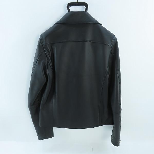 実際に弊社で買取させて頂いたDENIM×TOMORROWLAND/デニム×トゥモローランド カウレザー ダブルライダースジャケット 46の画像 1枚目