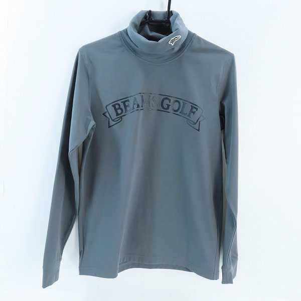 実際に弊社で買取させて頂いた【未使用】BEAMS GOLF ORANGE LABEL/ビームスゴルフ クラシックロゴタートルネックシャツ PURPLE 82-14-0038/M