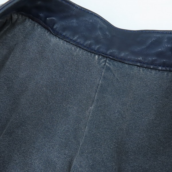 実際に弊社で買取させて頂いたBACKLASH/バックラッシュ シングルライダース ジャパンホースレザー 1606-01/Mの画像 8枚目