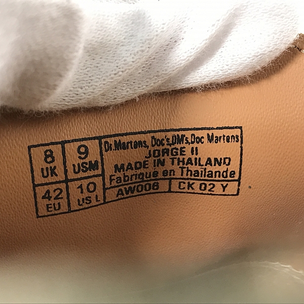 実際に弊社で買取させて頂いた【未使用】Dr. Martens/ドクターマーチン Jorge II 30762636 UK8の画像 5枚目