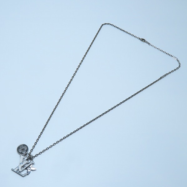 実際に弊社で買取させて頂いたLOUIS VUITTON/ルイヴィトン PENDANT CHAIN LV NECKLACE ネックレス M00317の画像 9枚目