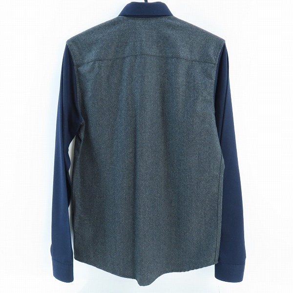 実際に弊社で買取させて頂いたAMI Alexandre Mattiussi/アミ アレクサンドル マテュッシ カラー切替 ウール長袖シャツ H16C09 24/37の画像 1枚目