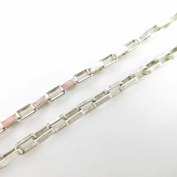 実際に弊社で買取させて頂いたGUCCI/グッチ Gロゴ Wプレート シルバー ネックレスの画像 5枚目