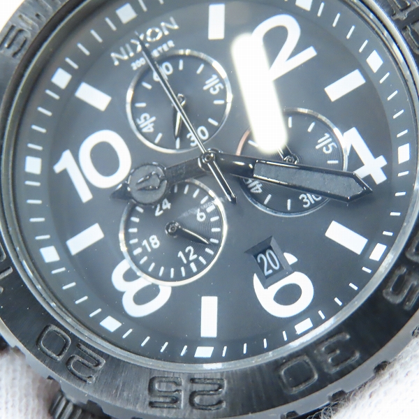 実際に弊社で買取させて頂いたNIXON/ニクソン MINIMIZE THE 42-20 CHRONO クロノグラフ クォーツ 腕時計【動作未確認】の画像 6枚目