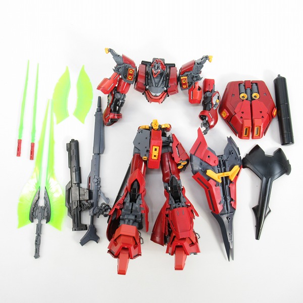 実際に弊社で買取させて頂いた【手付/ジャンク扱い】BANDAI/バンダイスピリッツ MG 1/100 νガンダム/サザビー Ver.Ka 2点セット/ガンプラ/逆襲のシャアの画像 5枚目