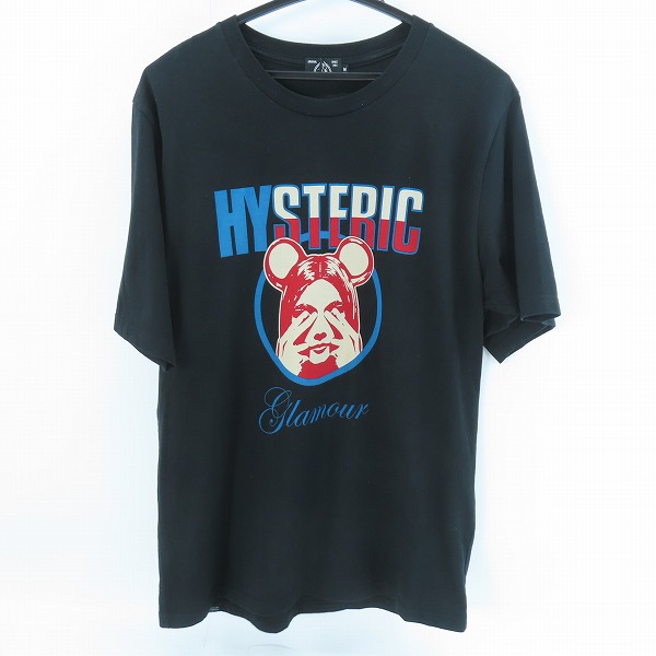 実際に弊社で買取させて頂いたHYSTERIC GLAMOUR×MEDICOM TOY/ヒステリックグラマー×メディコムトイ GIRLS FACE Tシャツ ブラック 02202CT21/M