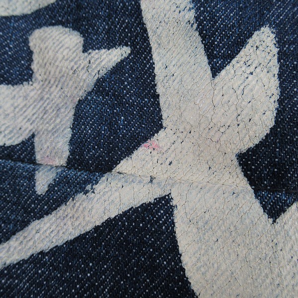 実際に弊社で買取させて頂いたEVISU/エヴィス エビス  Lot.2001 No.2 戎 カモメペイント デニムパンツ/40×35の画像 8枚目