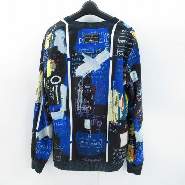 実際に弊社で買取させて頂いたglamb×JEAN MICHEL BASQUIAT/グラム×ジャンミシェルバスキア リバーシブル カーディガン ネイビー/1の画像 3枚目