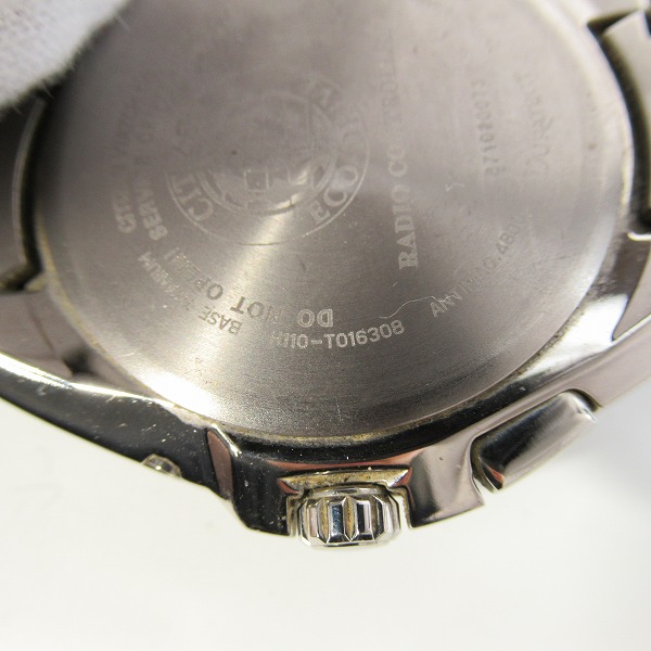 実際に弊社で買取させて頂いたCITIZEN/シチズン ATTESA/アテッサ 黒文字盤 H110-T016308の画像 5枚目