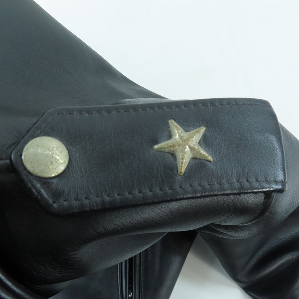 実際に弊社で買取させて頂いたSchott/ショット 牛革 ONESTAR/ワンスター ダブルライダース 7164 613UST/36の画像 7枚目