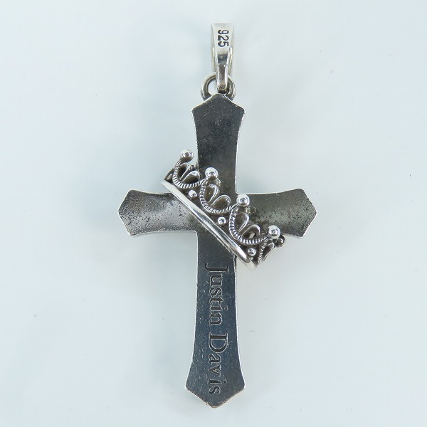 実際に弊社で買取させて頂いたJustin Davis/ジャスティンデイビス Cross With Crown/クロスウィズクラウン ペンダント SPJ122の画像 2枚目