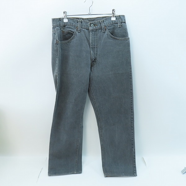 実際に弊社で買取させて頂いたLevis/リーバイス 90s ヴィンテージ  刻印536 ジップフライ ブラックデニムパンツ 40505-0259 W33 L34 