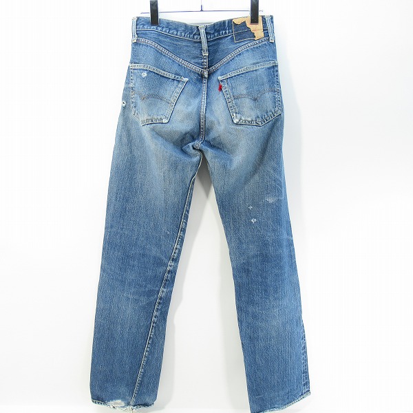 実際に弊社で買取させて頂いたLevi's/リーバイス 501 bigE 両面タブ 不均等V ボタン裏刻印 6 脚長Rの画像 1枚目
