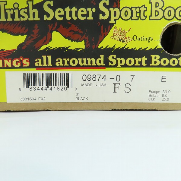 実際に弊社で買取させて頂いたRED WING/レッドウィング アイリッシュセッター 復刻 茶芯 クローンダイク ブーツ 犬タグ 9874/7Eの画像 9枚目