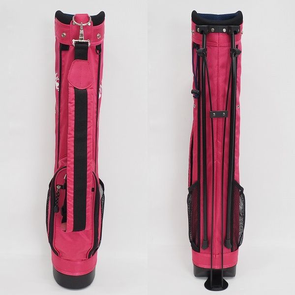 実際に弊社で買取させて頂いたHONMA/ホンマ CB-3316 7インチ 4分割 スタンド式キャディバッグ ピンクの画像 2枚目