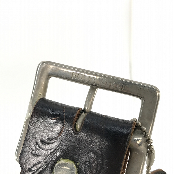 実際に弊社で買取させて頂いたHollywood Trading Company /HTC/エイチティーシー スタッズ/ターコイズ レザー ベルトの画像 5枚目