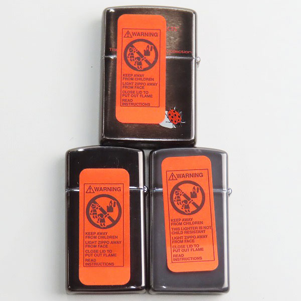 実際に弊社で買取させて頂いたZIPPO/ジッポー BARRETT SMYTHE/バレットスマイスコレクション てんとう虫 レギュラー/スリム 3点セットの画像 1枚目