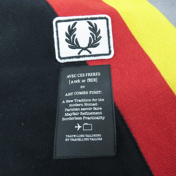 実際に弊社で買取させて頂いたFRED PERRY/フレッドペリー ART COMES FIRST ポロシャツ/Mの画像 3枚目